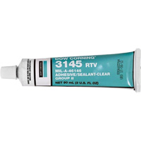 Scellant adh&eacute;sif &agrave; la silicone Dowsil RTV 3145 MIL-A-46146, Tube, Transparent Oxymax Inc