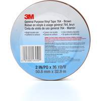 Ruban en vinyle pour travaux g&eacute;n&eacute;raux 764, 50,8 mm (2") la x 32,9 m (108') lo, 5 mils, Brun Oxymax Inc