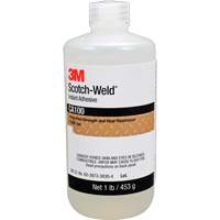 Adh&eacute;sif instantan&eacute; CA100 Scotch-Weld, Blanc cass&eacute;, Bouteille, 1 lb Oxymax Inc