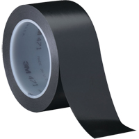 Ruban en vinyle 471, 12 mm (1/2") la x 32,9 m (108') lo, 5,3 mils, Noir Oxymax Inc
