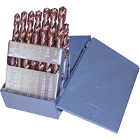 Jobber Length Drill Set, 15 Pieces, Cobalt Oxymax Inc