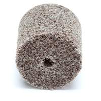 Meule d'abrasion et de polissage unitaris&eacute;e Scotch-Brite, 1" x 1", Arbre de 3/16"-7, Grain de Moyen, Oxyde d'aluminium Oxymax Inc