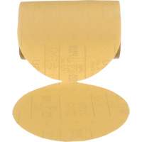 Stikit Gold Disc Roll, 6" Dia., P320 Grit, Aluminum Oxide Oxymax Inc