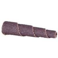 Cartouche de bande abrasive conique ALO, 120 Grain, 3/4" dia., Oxyde d'aluminium, 1-1/2" lo, 3/16" Dimension de l'arbre Oxymax Inc