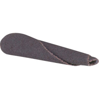 Cartouche de bande abrasive conique ALO, 320 Grain, 3/16" dia., Oxyde d'aluminium, 1" lo, 1/8" Dimension de l'arbre Oxymax Inc