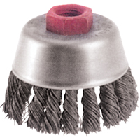 Brosses-boisseau &agrave; fils nou&eacute;s - Petites rectifieuses &agrave; grande vitesse, 2-3/4" dia. x M10x1,25 arbre Oxymax Inc