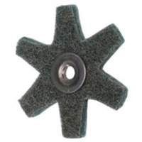 Disque abrasif en forme d'étoile pour préparation de surface Abrasotex , 2" dia., Grain Très fin, Oxyde d'aluminium BY461 | Oxymax Inc