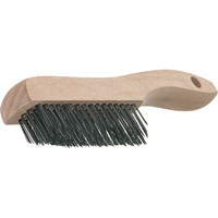 Brosses de grattage &agrave; manche &agrave; patin, garnissage en V, Acier inoxydable, 4 x 16 rangs de fils, Longueur 19-3/4" Oxymax Inc