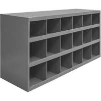 Armoires pour bacs de rangement en acier, 33-3/4" la x 12" p x 19-1/4" h, Gris Oxymax Inc