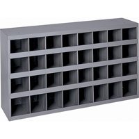 Armoires pour bacs de rangement en acier, 33-3/4" la x 12" p x 19-1/4" h, Gris Oxymax Inc
