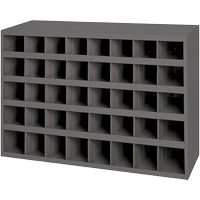 Armoires pour bacs de rangement en acier, 33-3/4" la x 8-1/2" p x 22-1/4" h, Gris Oxymax Inc