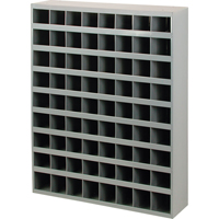 Armoires pour bacs de rangement en acier, 33-3/4" la x 8-1/2" p x 42" h, Gris Oxymax Inc