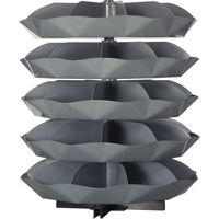 Rotabin&reg; Storage Units, 625 lbs. Capacity per Level, 5 Level, 56" H x 44" Dia. Oxymax Inc