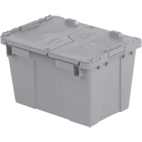 Contenants de distribution Flipak en plastique poly&eacute;thyl&egrave;ne (PE), 15,2" x 10,9" x 9,7", Gris Oxymax Inc