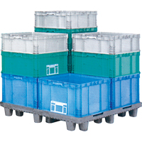 StakPak Plus 4845 System Containers, 15" W x 24" D x 14.5" H, Royal Blue Oxymax Inc