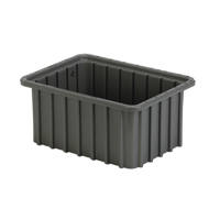 Divider Box, Polyethylene, 9.8" W x 7.3" D x 5" H, Grey Oxymax Inc