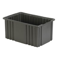 Divider Box, Polyethylene, 15.5" W x 9.9" D x 8" H, Grey Oxymax Inc