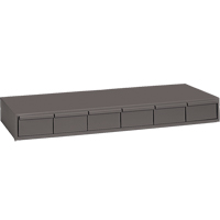 Casiers &agrave; tiroirs industriels, 6 tiroirs, 33-3/4" la x 11-5/8" p x 4" h, Gris Oxymax Inc