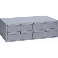 Casiers &agrave; tiroirs industriels, 8 tiroirs, 22-3/4" la x 11-5/8" p x 7-3/8" h, Gris Oxymax Inc