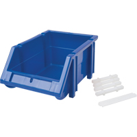 Stack & Hang Bin, 4-13/16" W x 3-3/16" H x 7-1/8" D, Blue Oxymax Inc