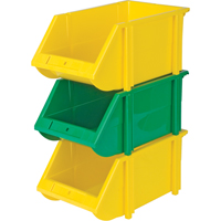 Stack & Hang Bin, 5-7/8" W x 4-11/16" H x 9-13/16" D, Yellow Oxymax Inc