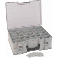 Boîte à compartiments, Plastique, 48 compartiments, 15-1/2" la x 11-3/4" p, 5" h, Gris CB500 | Oxymax Inc