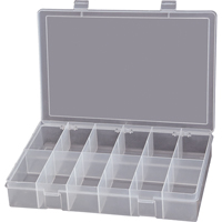 Boîtes &agrave; compartiments compactes en polypropyl&egrave;ne, 13-1/8" la x 9" p x 2-5/16" h, 12 compartiments Oxymax Inc