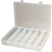 Boîtes à compartiments compactes en polypropylène, 11" la x 6-3/4" p x 1-3/4" h, 6 compartiments CB513 | Oxymax Inc