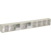 Tip-Out Bins Modular Storage System, 23-5/8" W x 2-1/2" D x 3-1/8" H, 9 Drawers Oxymax Inc