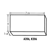 Boîte à compartiments K-Resin, Plastique, 4" la x 8" p, 1-3/16" h, Transparent CB709 | Oxymax Inc