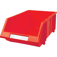 Stack & Hang Bin, 11-13/16" W x 7" H x 17-11/16" D, Red Oxymax Inc