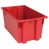 Contenants Stack & Nest, 9" x 18" x 11", Rouge Oxymax Inc