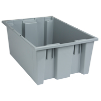 Contenants Stack & Nest, 8" x 19,5" x 13,5", Gris Oxymax Inc