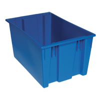 Stack & Nest Totes, 15" x 29.5" x 19.5", Blue Oxymax Inc