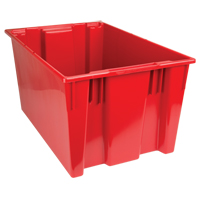 Stack & Nest Totes, 15" x 29.5" x 19.5", Red Oxymax Inc