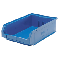 Giant Stacking Containers, 12.375" W x 19.75" D x 5.875" H, Blue Oxymax Inc