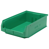 Giant Stacking Containers, 12.375" W x 19.75" D x 5.875" H, Green Oxymax Inc