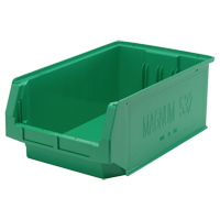 Contenants g&eacute;ants empilables, 12,375" la x 19,75" p x 7,875" h, Vert Oxymax Inc