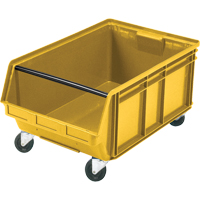 Bac g&eacute;ant empilable et mobile, 11-7/8" ha x 18-3/8" la x 29" p, Capacit&eacute; de 150 lb, Jaune Oxymax Inc