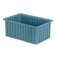Contenants Divider Box, Poly&eacute;thyl&egrave;ne, 16,5" la x 10,9" p x 7" h, Bleu p&acirc;le Oxymax Inc
