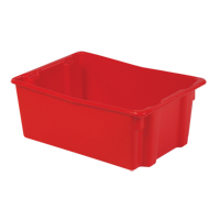 Polylewton Stack-N-Nest&reg; Containers, 10.5" x 26.1" x 18.7", Red Oxymax Inc