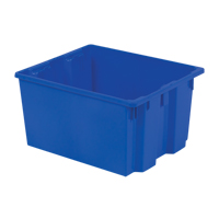Polylewton Stack-N-Nest&reg; Containers, 13" x 24" x 20", Blue Oxymax Inc