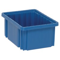Contenants Divider Box, Plastique, 10,9" la x 8,3" p x 5" h, Bleu Oxymax Inc