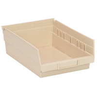Bac pour &eacute;tag&egrave;re &eacute;conomique, 8-3/8" la, 4" h x 11-5/8" p, Ivoire Oxymax Inc