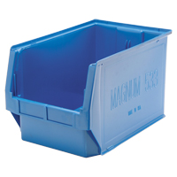 MAGNUM Bin, 11-7/8" H x 12-3/8" W x 19-3/4" D, 150 lbs. Capacity, Black Oxymax Inc