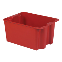 Contenants Stack-N-Nest de Plexton, 19,9" la x 27,5" p x 14" h, Rouge Oxymax Inc