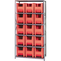 &eacute;l&eacute;ment de rayonnage, Acier, Sans boulons, Capacit&eacute; 800 lb, 36" la x 75" h x 18" p Oxymax Inc
