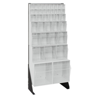 Tip-Out Bins Stand, 23-5/8" W x 8" D x 52" H, 38 Drawers Oxymax Inc