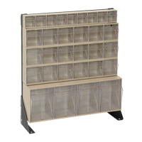 Tip-Out Bins Stand, 23-5/8" W x 8" D x 28" H, 31 Drawers Oxymax Inc