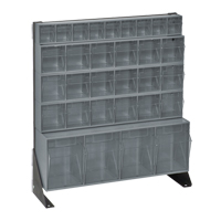 Tip-Out Bins Stand, 23-5/8" W x 8" D x 28" H, 31 Drawers Oxymax Inc